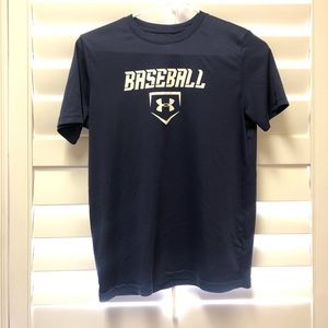 Under Armour boys navy baseball shirt